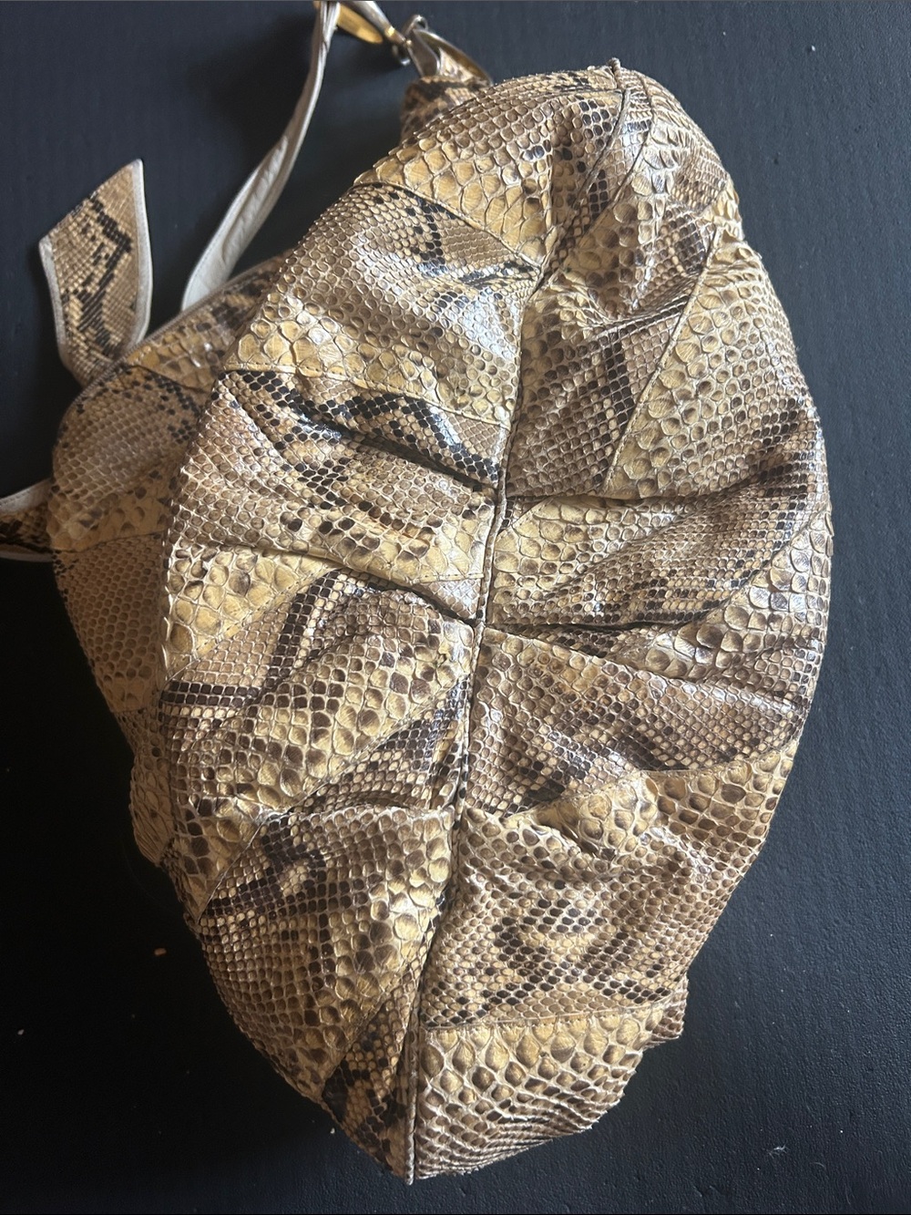 Vintage python hobo bag. - Picture 2 of 5